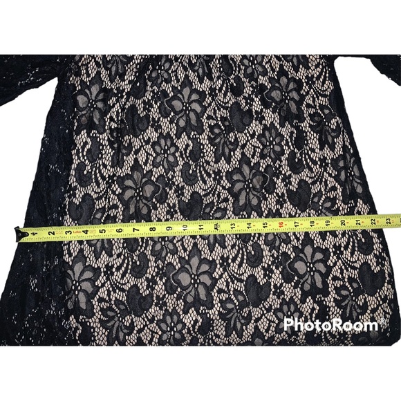 ⭐️PRICE FIRM⭐️ Black Off The Shoulder Lacey Dress - Picture 8 of 9